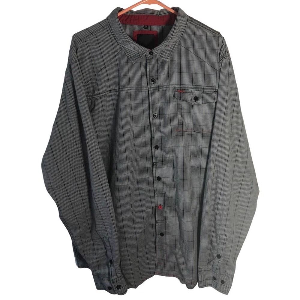 LRG Resolutionary Men’s Shirt Long Sleeve Collar 4X Checkered Casual